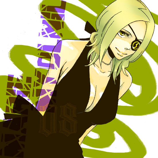 dress, eyepatch, marie_mjolnir, soul_eater, yellow_eyes, zero_takahashi