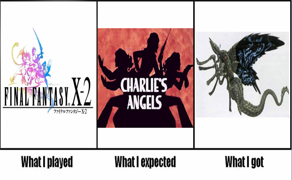 charlie's_angels, final_fantasy, final_fantasy_x, final_fantasy_x-2, vegnagun, what_i_played_what_i_expected_what_i_got, what_i_watched_what_i_expected_what_i_got