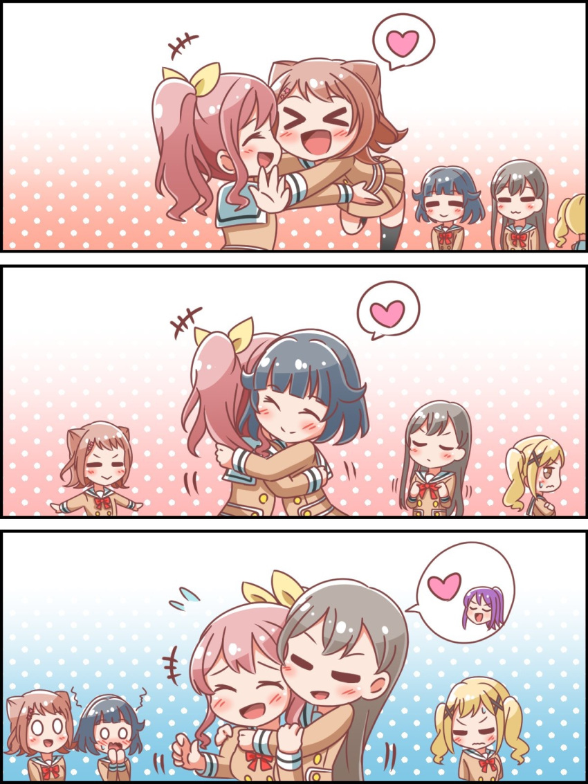 >_<, +++, /\/\/\, 5girls, :>, :3, :d, =_=