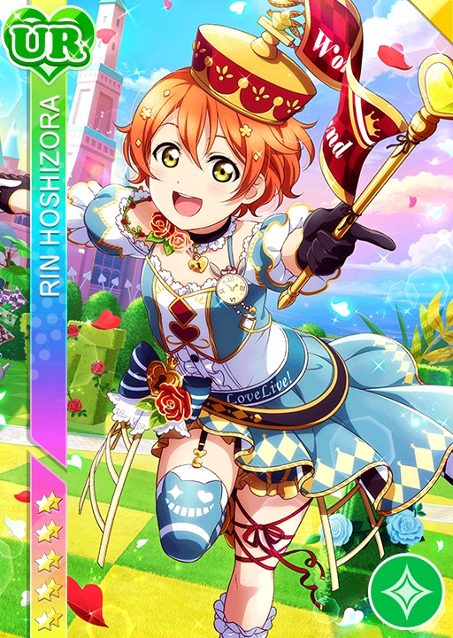 blush, character_name, dress, green_eyes, hoshizora_rin, love_live!_school_idol_festival, love_live!_school_idol_project, orange_hair