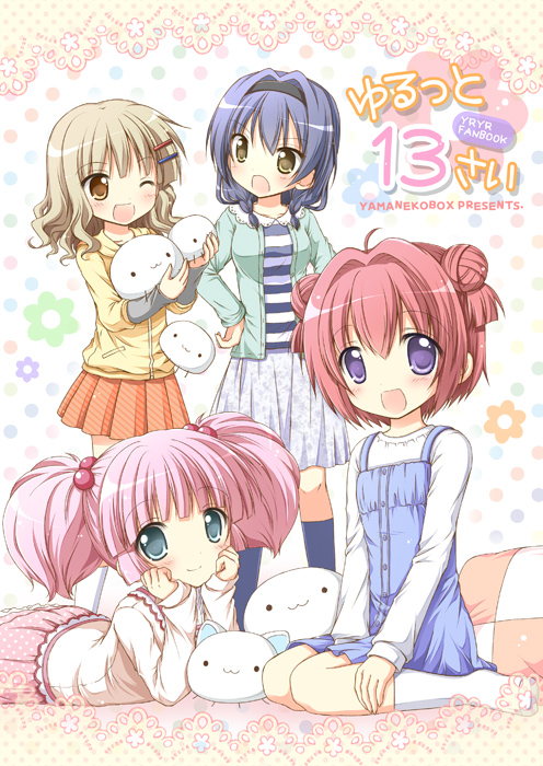 :3, :d, ahoge, akaza_akari, beige_shirt, black_hairband, blonde_hair, blue_eyes