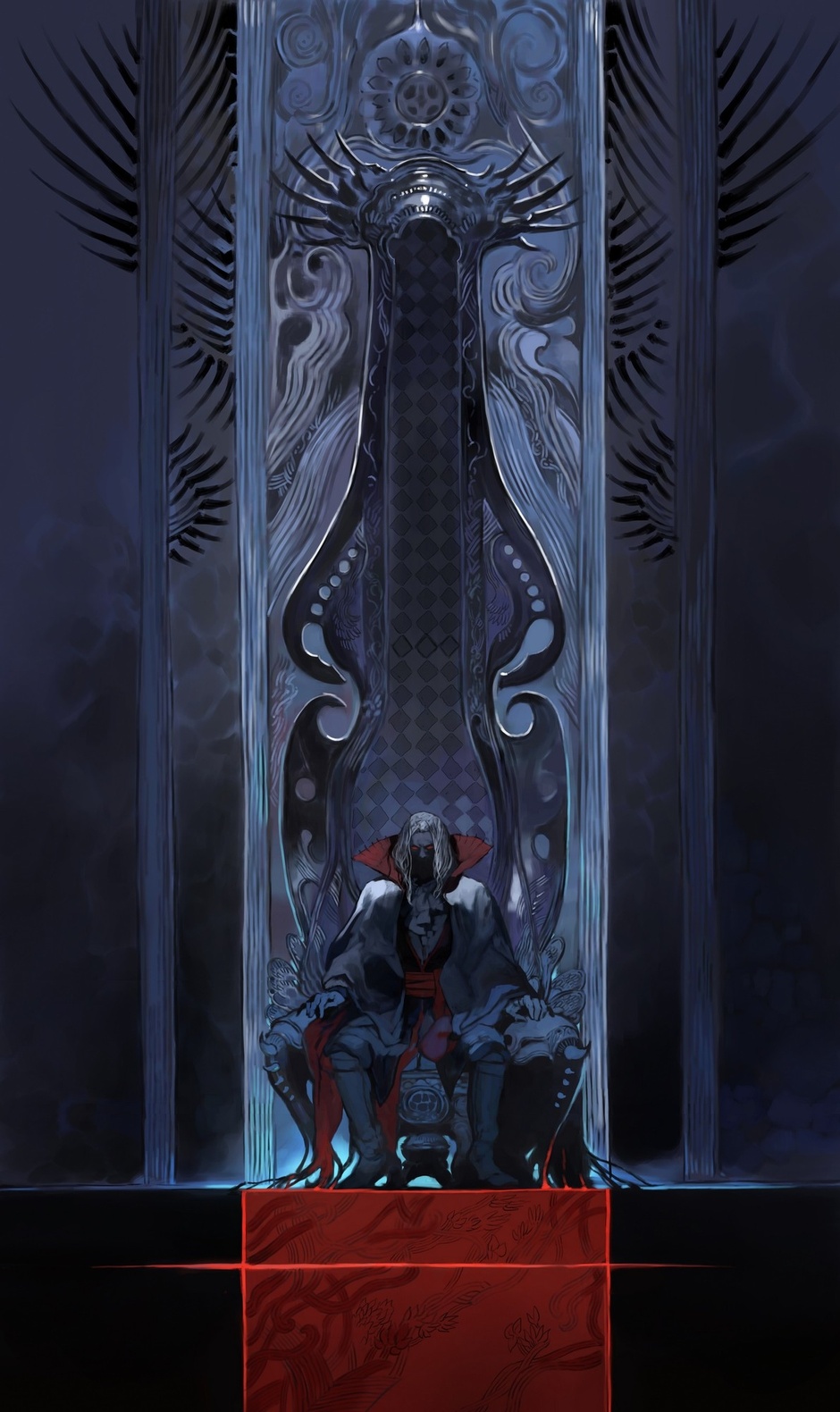 akumajo_dracula, boots, cape, castlevania, castlevania:_order_of_ecclesia, chair, checkered, dracula