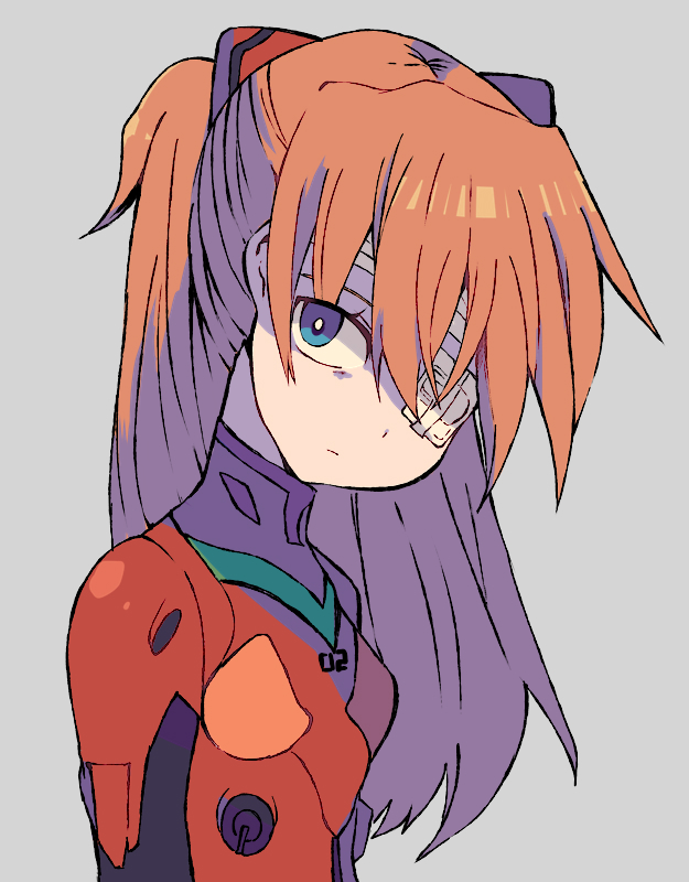 1girl, bangs, blue_eyes, bodysuit, bright_pupils, cellphone, closed_mouth, eyepatch