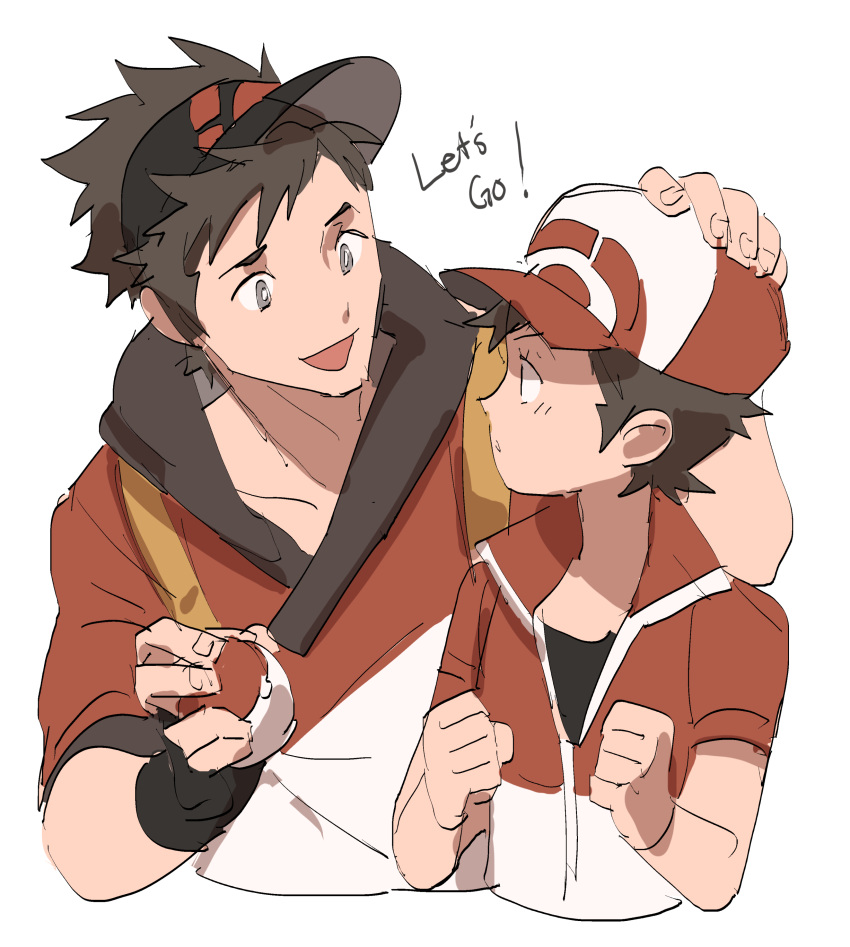 2boys, absurdres, backpack, bag, cropped_torso, english, fingerless_gloves, glasses_enthusiast