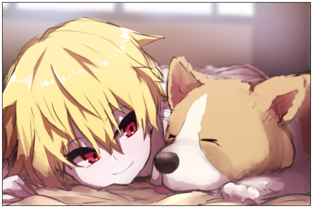1boy, animal, bangs, blonde_hair, blurry, blurry_background, child, child_gilgamesh
