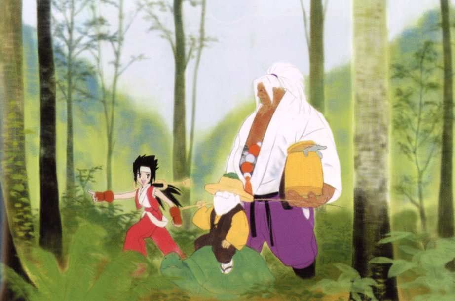 forest, genbu_no_okina, gendo_no_okina, japanese_clothes, kimono, last_blade, multiple_boys, naoe_koutetsu