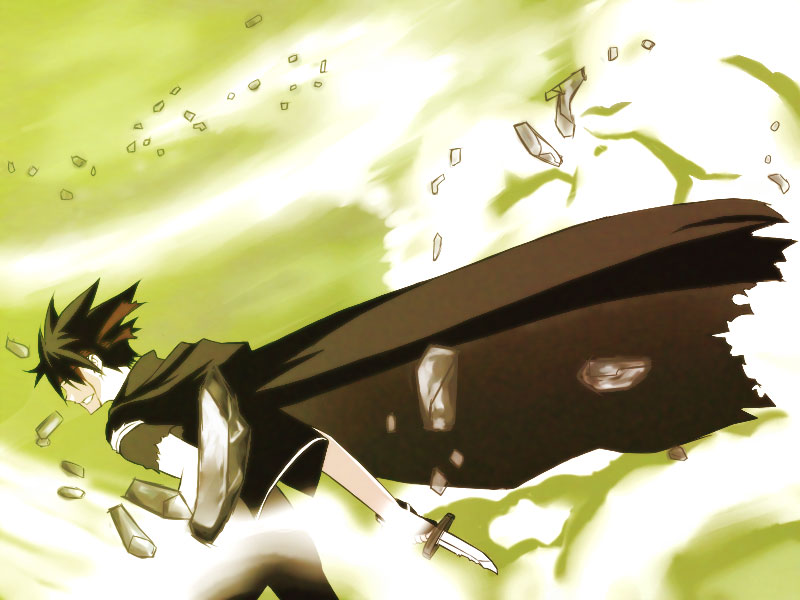 bad_id, black_hair, blood, cape, headband, knife, koma_(pixiv), koma_(pixiv340561), majutsushi_orphen, male, orphen, solo