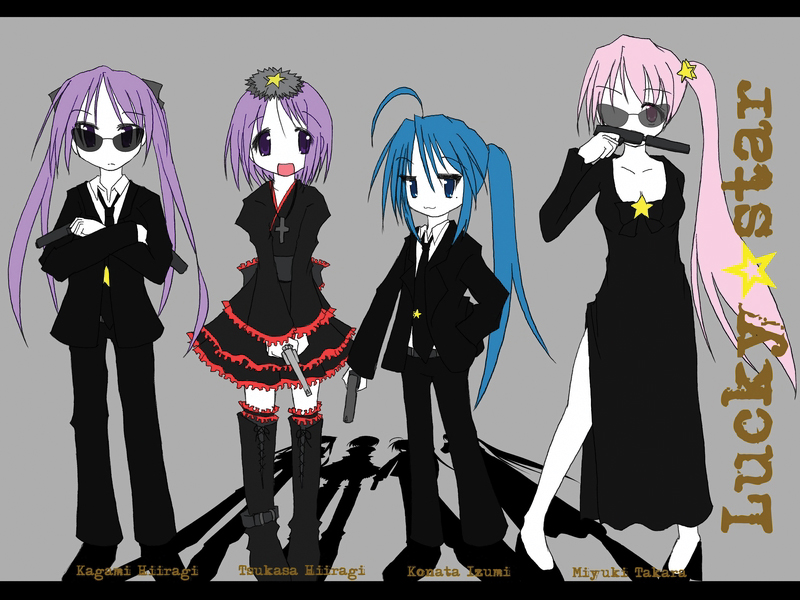 akimbo, alternate_hairstyle, badass_loli, blue_hair, boots, dress, dual_wield, dual_wielding