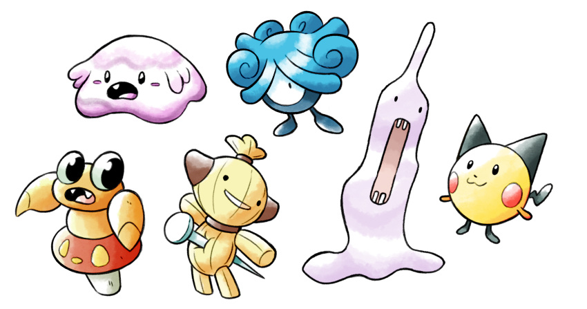 5others, animon, baby_pokemon, beta_pokemon, betobaby, blush_stickers, claedalus, commentary