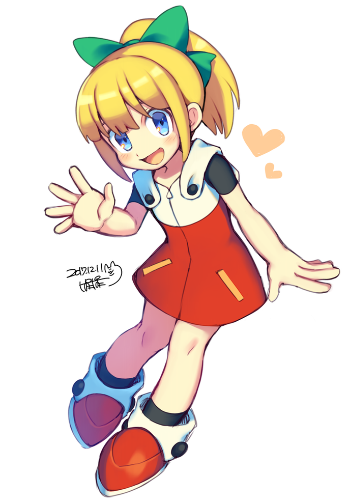 1boy, 1girl, anniversary, beat_(rockman), bird, blonde_hair, blue_eyes, blush