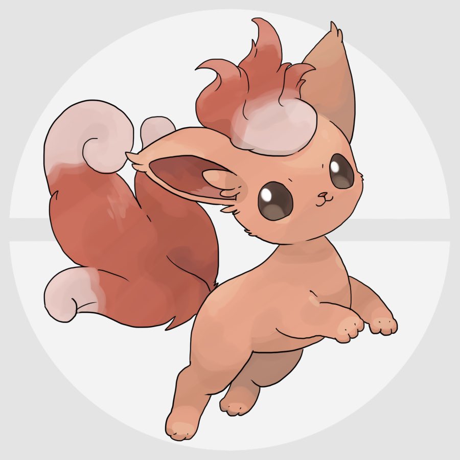 :3, alice0701, beta_pokemon, brown_eyes, closed_mouth, fox, full_body, looking_at_viewer