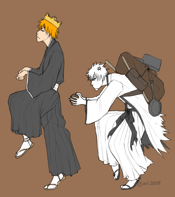 backpack, bag, bleach, coconut, crown, dual_persona, king, kurosaki_ichigo