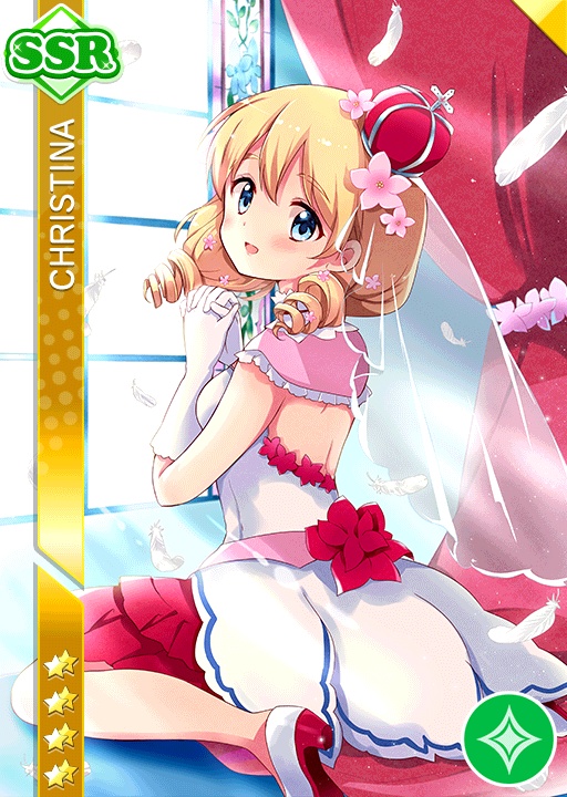 blonde_hair, blue_eyes, blush, character_name, christina_(love_live!), dress, love_live!_school_idol_festival, short_hair