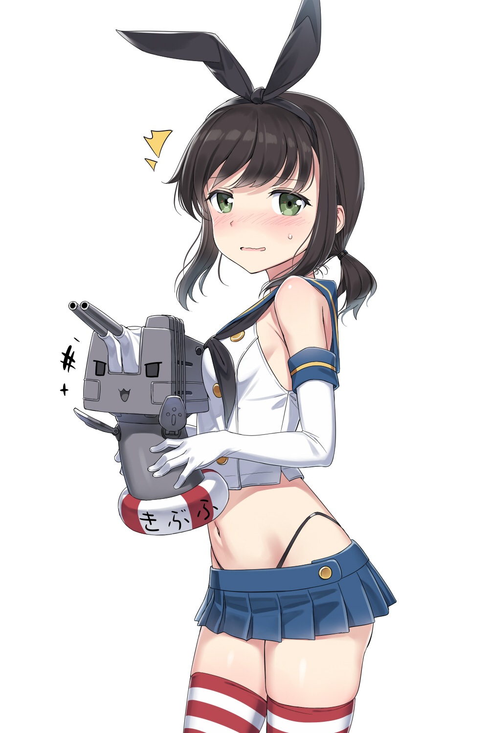 /\/\/\, 1girl, black_hair, blush, breasts, cnm, contrapposto, cosplay