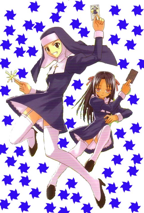 cocone, kasuga_misora, mahou_sensei_negima, mahou_sensei_negima!, nun, pactio, panties, thigh-highs, thighhighs, underwear, white_legwear, white_thighhighs