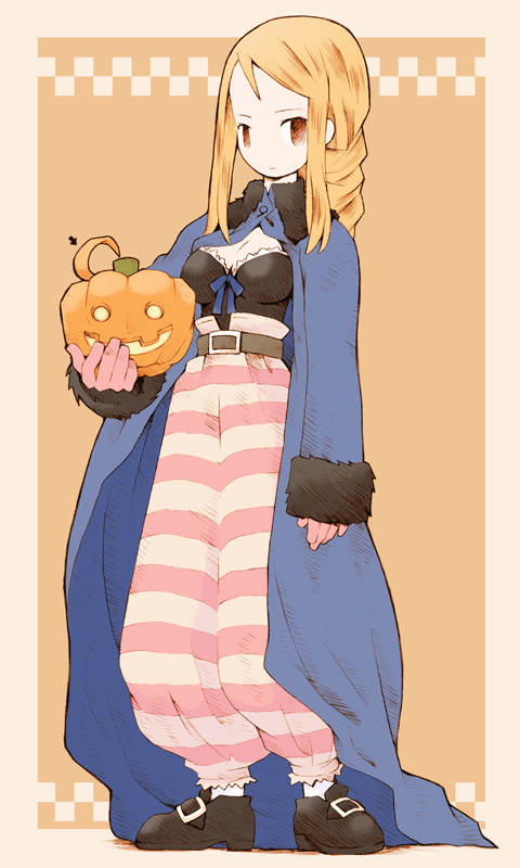b.tarou, bakuhatsu_tarou, black_mage, black_mage_(fft), blonde_hair, blush, braid, breasts