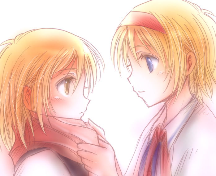 alice_margatroid, bad_id, blonde_hair, blue_eyes, blush, hairband, kirisame_marisa, multiple_girls