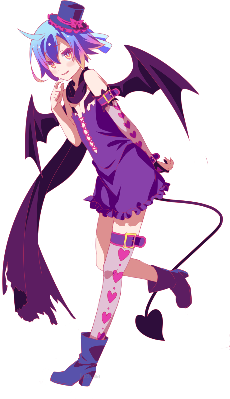 1boy, ahoge, blue_hair, blush, boots, demon_tail, demon_wings, dress