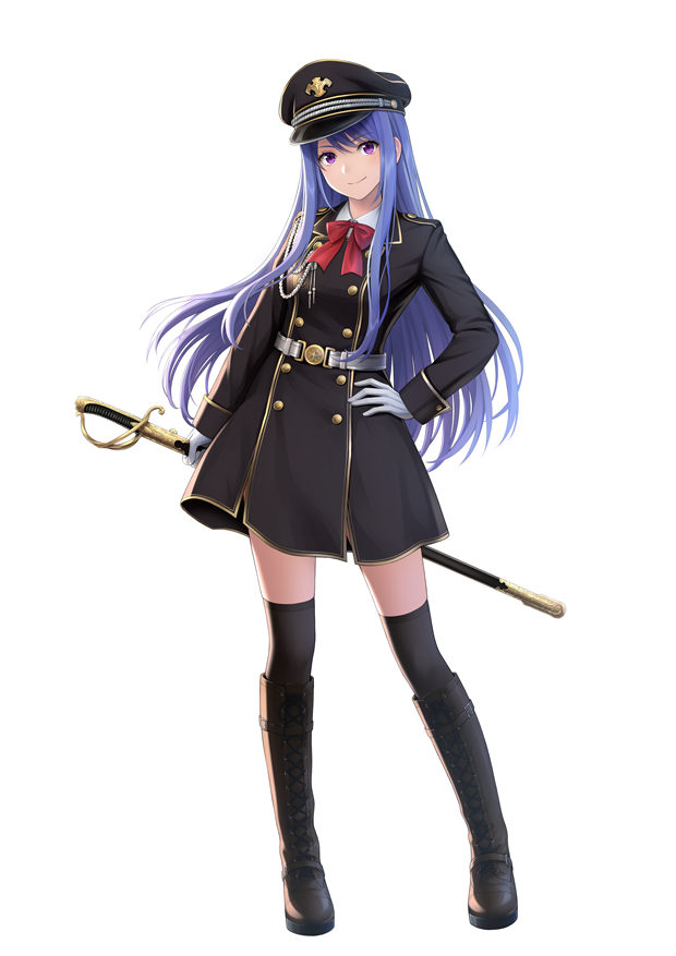 1girl, black_dress, black_footwear, black_legwear, blue_hair, boots, bow, bowtie