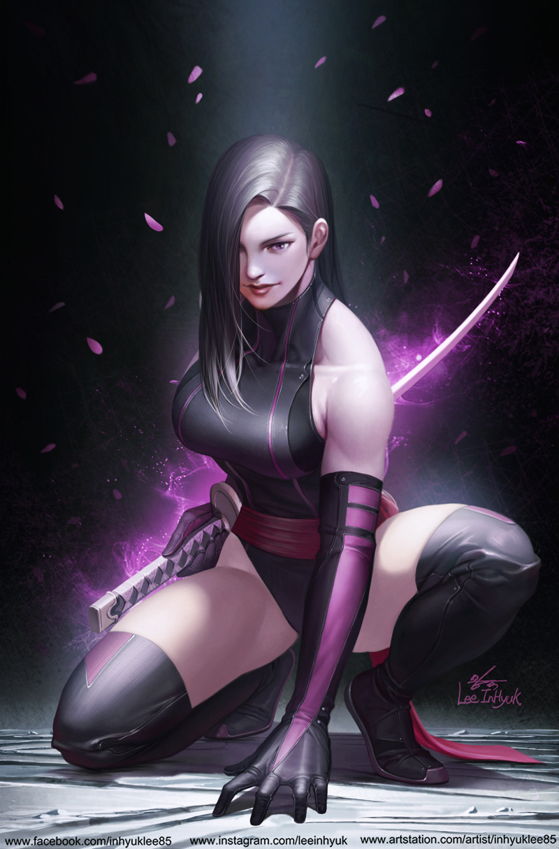 1girl, aura, black_hair, boots, breasts, commentary, elbow_gloves, english_commentary