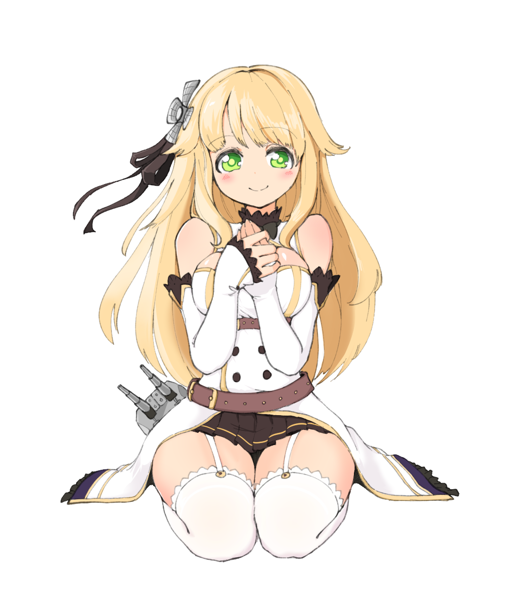 1girl, aurora_(azur_lane), azur_lane, bangs, bare_shoulders, belt, black_ribbon, black_skirt
