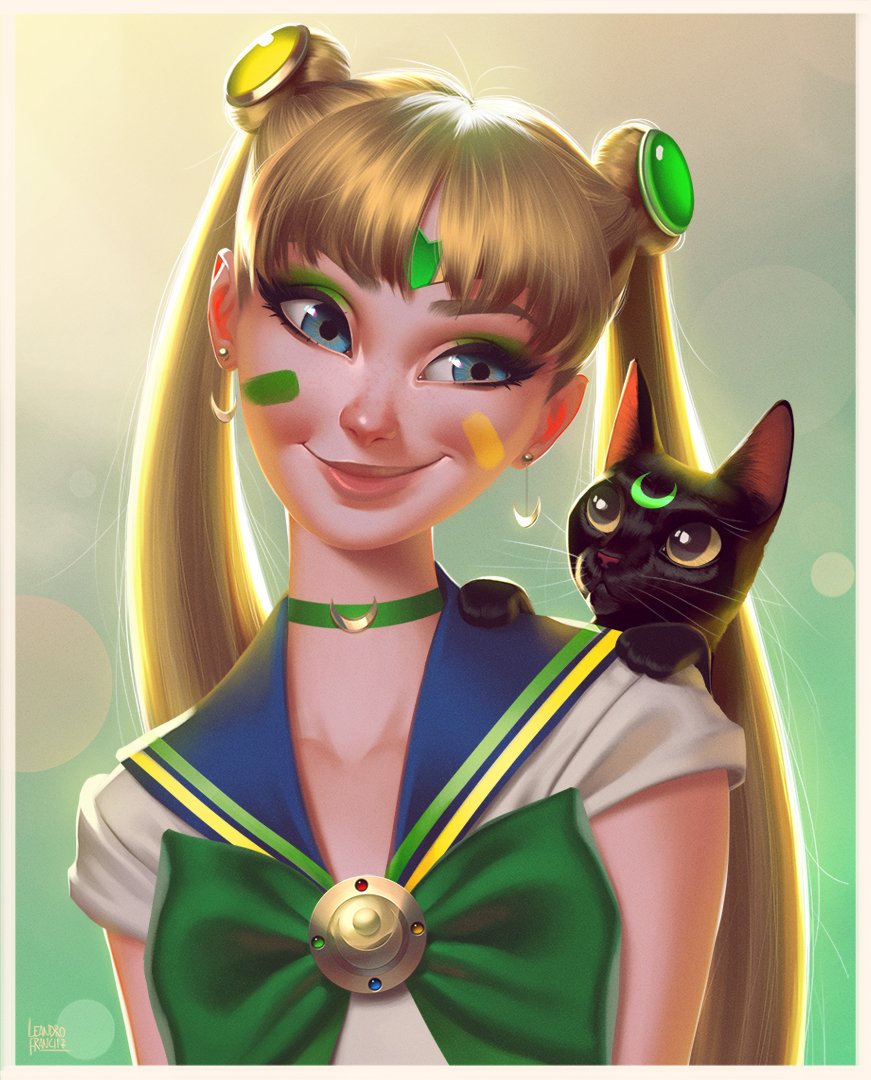 1girl, alternate_choker_color, alternate_color, alternate_neckwear_color, artist_name, backlighting, bangs, bishoujo_senshi_sailor_moon