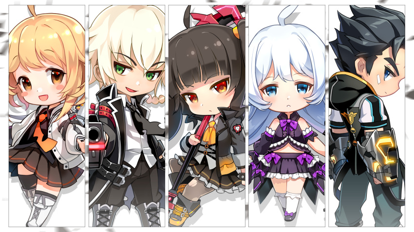 erwin_arclight, haru_estia, highres, jin_seipatsu, lily_bloomerchen, soul_worker, stella_unibell