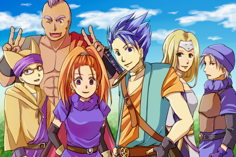 barbara, blonde_hair, chamoro, circlet, dragon_quest, dragon_quest_vi, dress, elbow_gloves