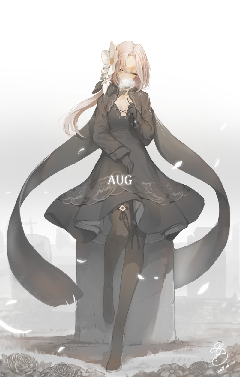 1girl, bangs, black_dress, black_gloves, black_jacket, black_ribbon, bracelet, breasts