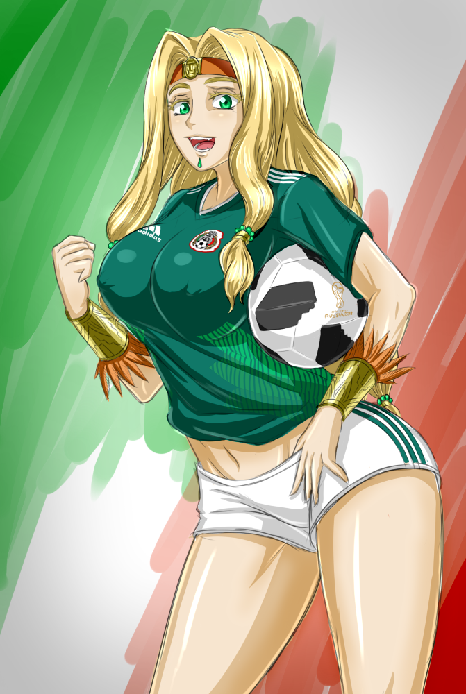 1girl, armband, ball, blonde_hair, breasts, commentary, fate/grand_order, fate_(series)