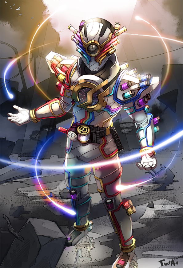 1boy, armor, artist_name, belt, breastplate, helmet, kamen_rider, kamen_rider_build
