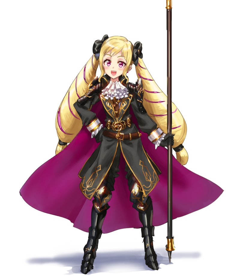 1girl, armored_boots, athenawyrm, belt, black_bow, black_footwear, black_gloves, blonde_hair