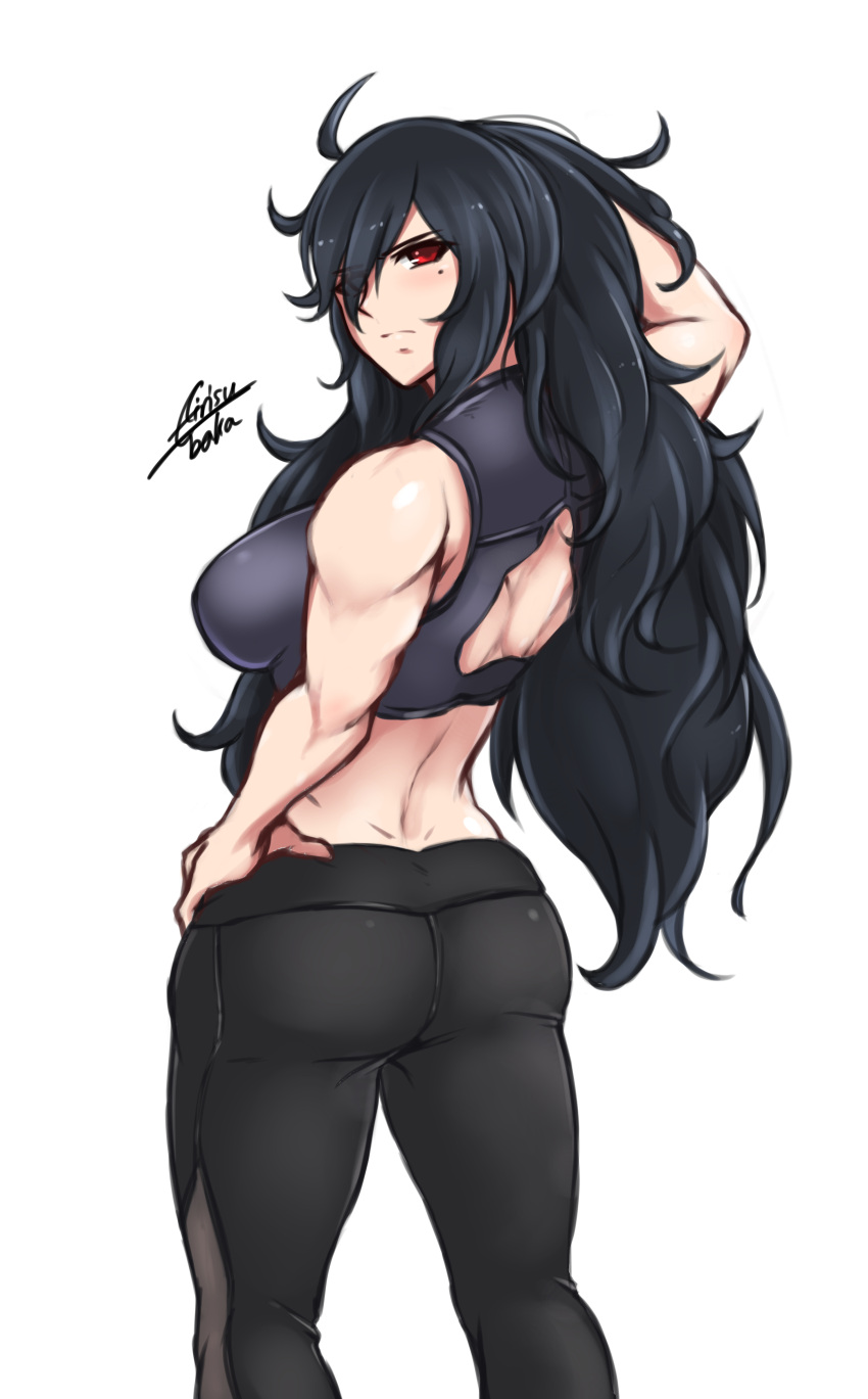 1girl, absurdres, airisubaka, black_hair, breasts, daidouji_(senran_kagura), highres, long_hair