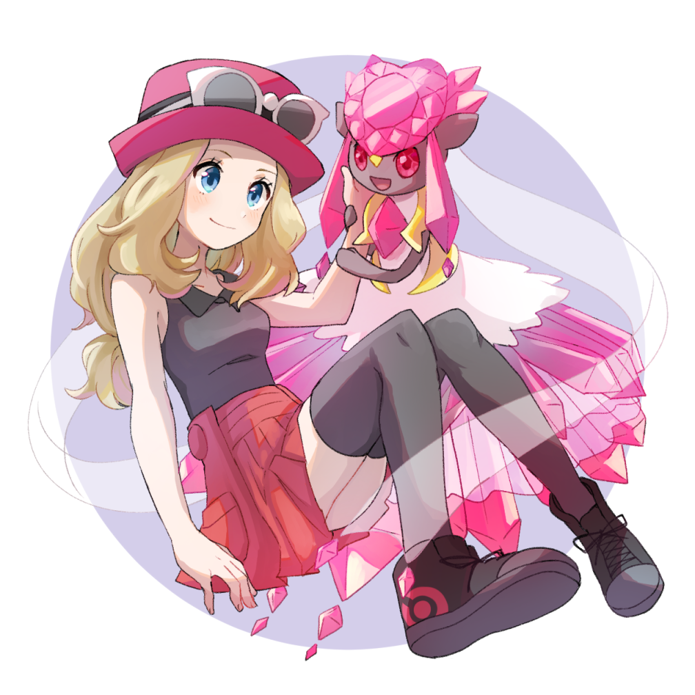 1girl, ass, bangs, black_legwear, blonde_hair, blue_eyes, blush, breasts