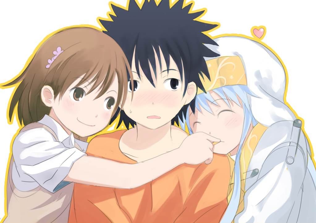 index, kamijou_touma, misaka_mikoto, to_aru_majutsu_no_index, yana