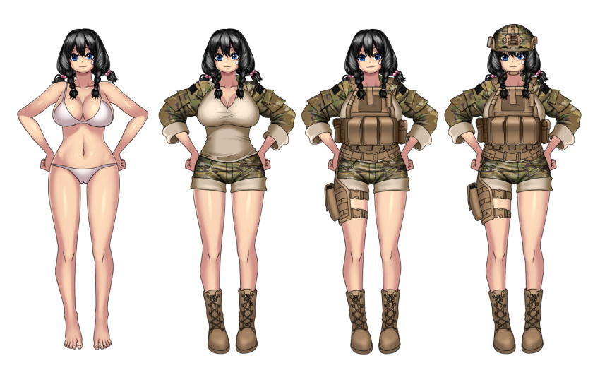 1girl, bandaid, bandaid_on_face, black_hair, blue_eyes, braid, helmet, highres