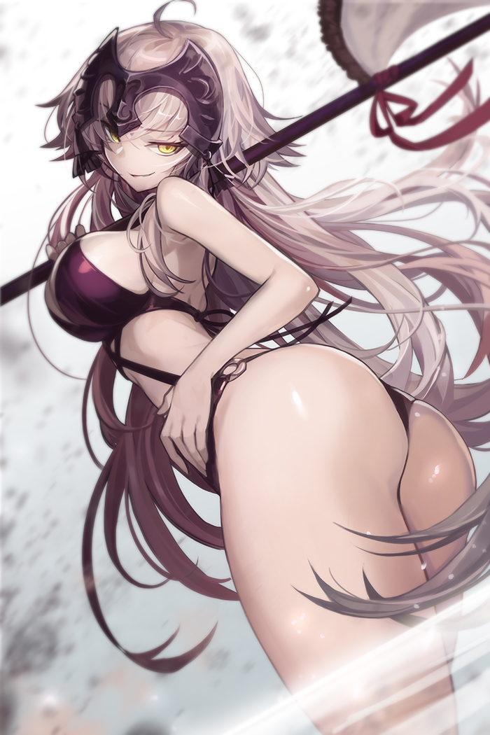 1girl, ahoge, ass, breasts, cowboy_shot, eyebrows_visible_through_hair, fate/grand_order, fate_(series)