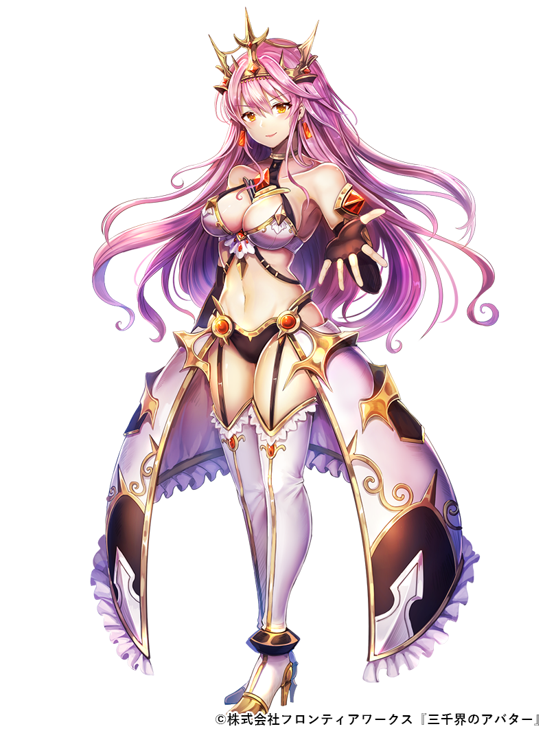 1girl, arm_at_side, bare_shoulders, boots, breasts, brown_eyes, brown_gloves, collarbone