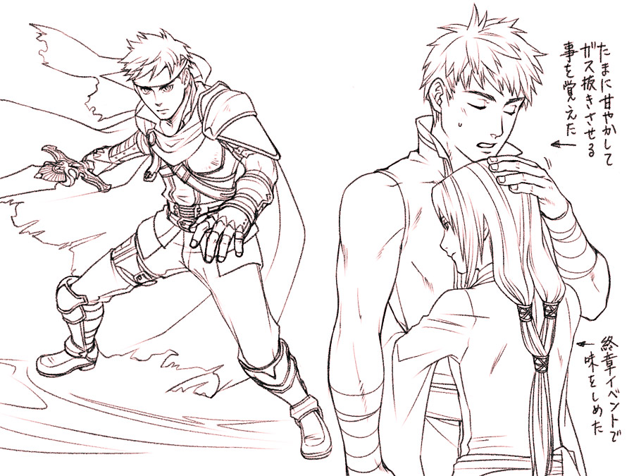 2boys, armor, cape, fingerless_gloves, fire_emblem, fire_emblem:_akatsuki_no_megami, fire_emblem:_souen_no_kiseki, gloves