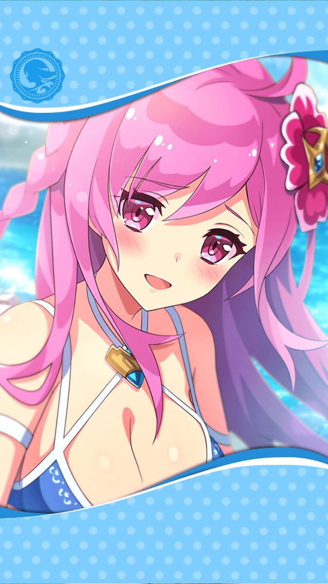 1girl, artist_request, blue_swimsuit, blush, braid, breasts, cleavage, eyebrows_visible_through_hair
