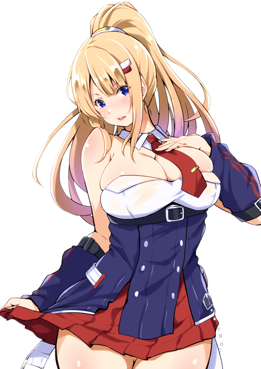 1girl, absurdres, astoria_(azur_lane), azur_lane, bangs, belt, blonde_hair, blue_eyes