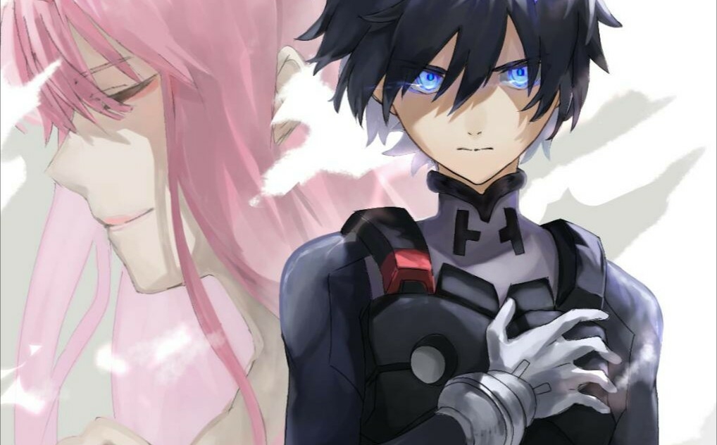 1boy, 1girl, bangs, black_bodysuit, black_hair, blue_eyes, bodysuit, closed_eyes