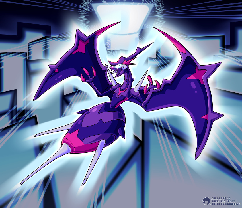 absurdres, claws, dragon, gen_7_pokemon, highres, inkblot, monster, naganadel