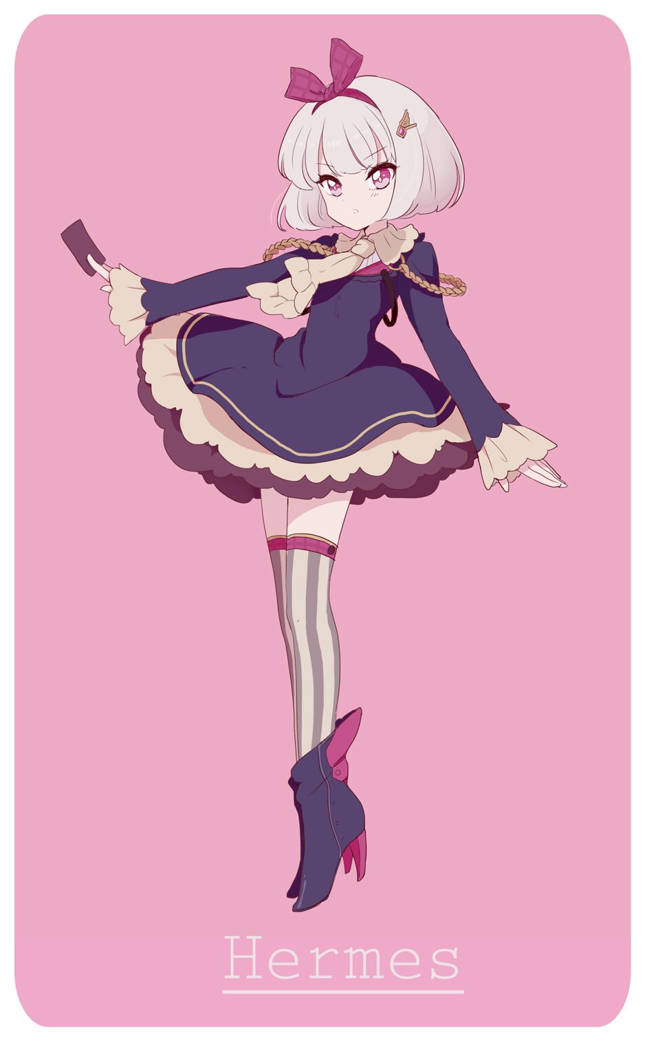 1girl, aiguillette, ankle_boots, ascot, azur_lane, bangs, blush, bob_cut