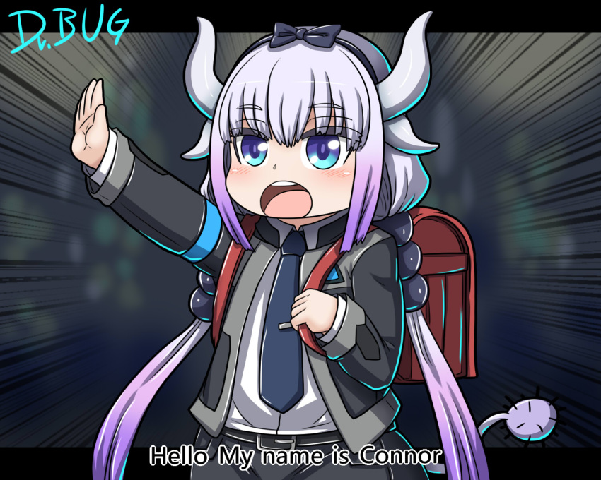 1girl, backpack, bag, bangs, beads, belt, black_hairband, black_pants