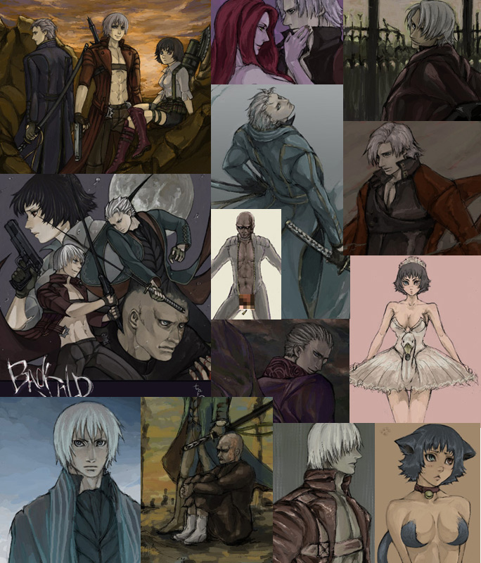 arkham, dante, dante_(devil_may_cry), devil_may_cry, devil_may_cry_(series), devil_may_cry_3, lady, lady_(devil_may_cry)