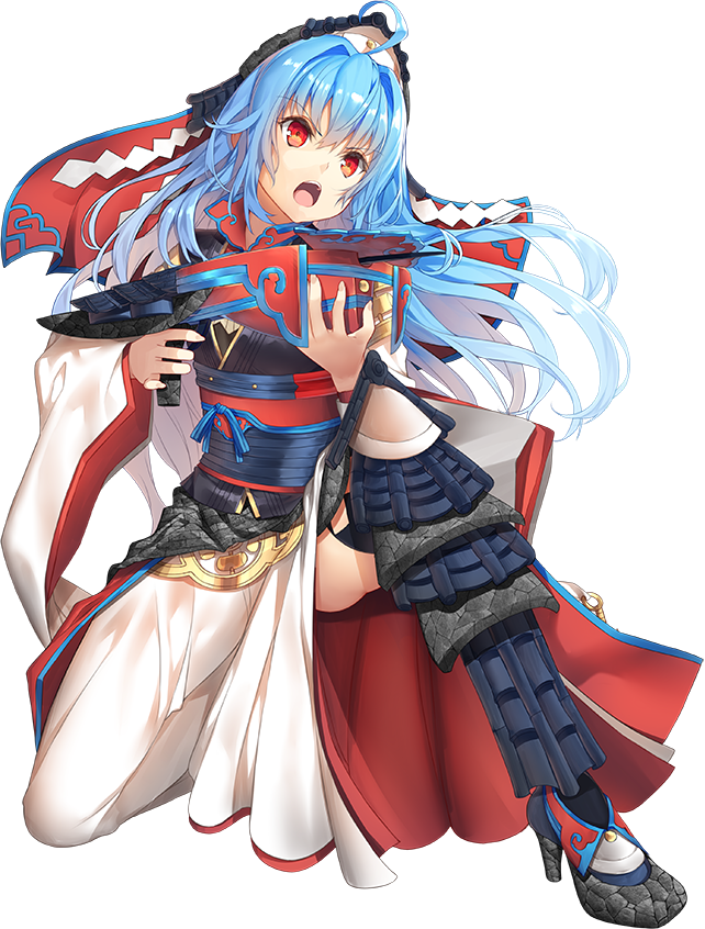 1girl, :o, ahoge, ass_visible_through_thighs, black_legwear, blue_hair, bowgun, dress