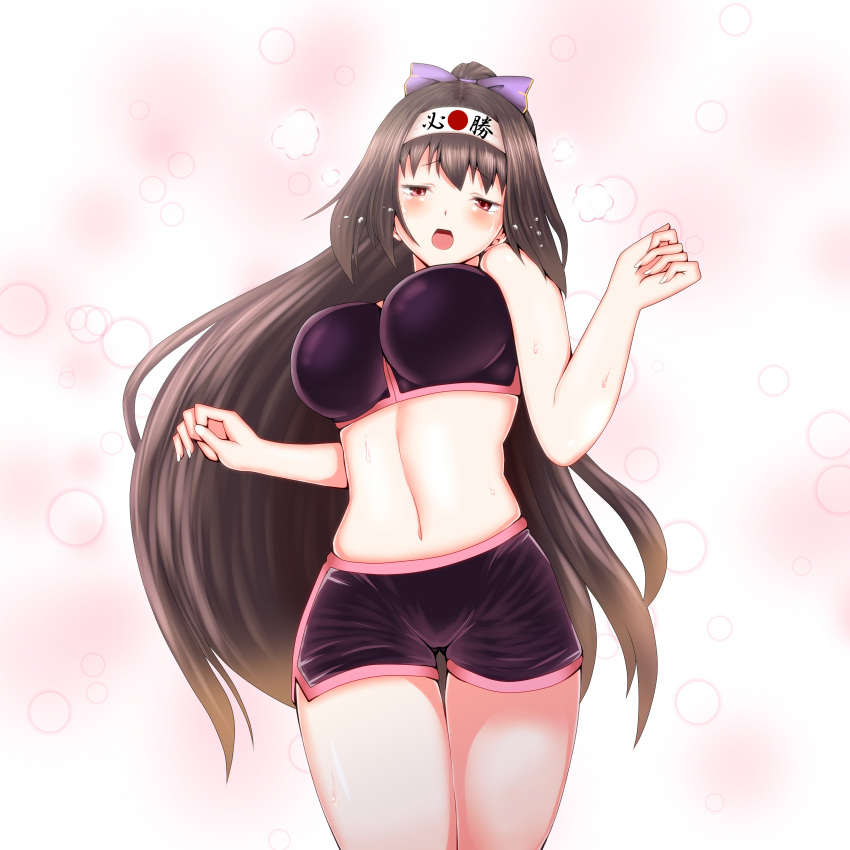 1girl, :o, absurdres, black_hair, blush, breasts, commentary_request, fate/grand_order