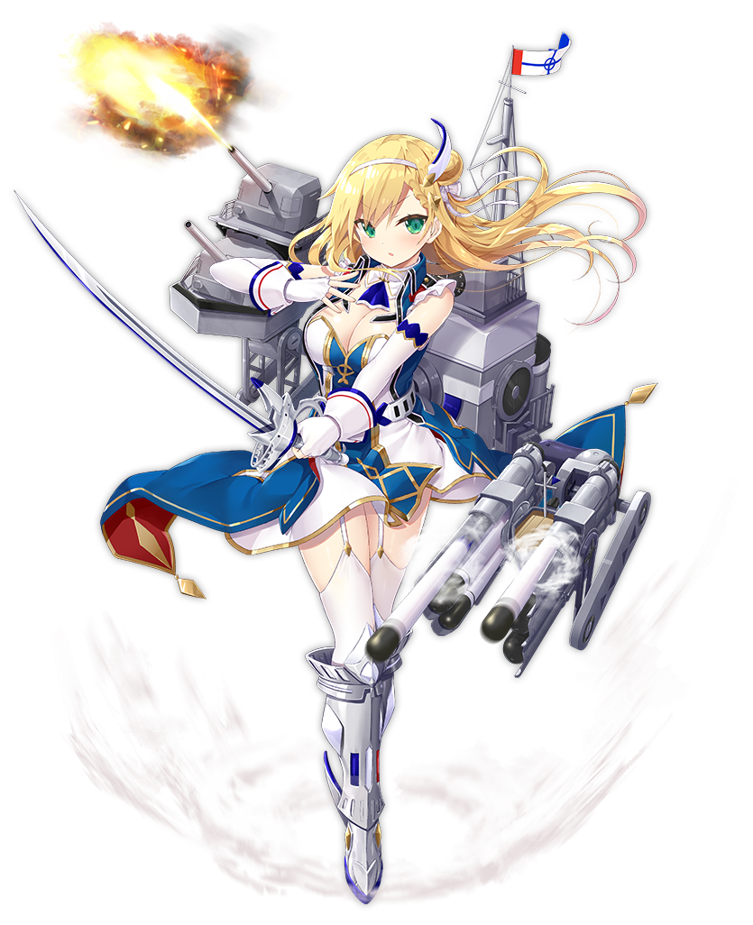 1girl, ascot, azur_lane, blonde_hair, blush, boots, braid, breasts