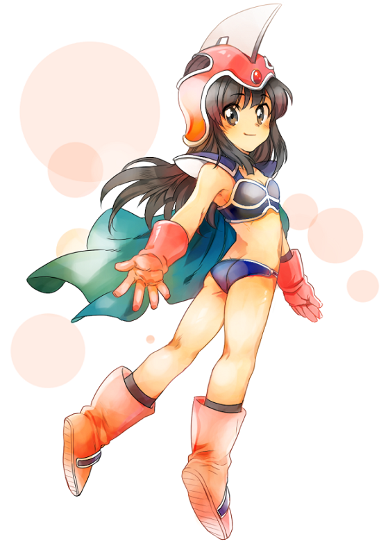 1girl, armor, ayo_(isy8800), bare_arms, bare_shoulders, bikini, bikini_armor, black_eyes